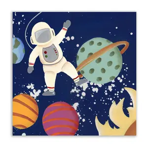Courtside Market Future Space Explorer I 16" x16" Canvas