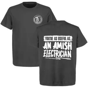 Amish Electrician - Safety Yellow Hi-Vis T-Shirt