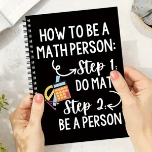 Funny Letter Pattern Notepad, 1 Count Portable Notebook, Students Writing Stationery, Office Supplies for Home School Dormitory Office