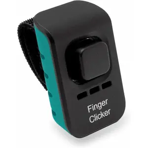 Dog Training Finger Clicker with Audible Sound for Positive Reinforcement, Behavior and Obedience Pet Trainer, Teal