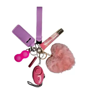 Pink Kid Defense Keychain