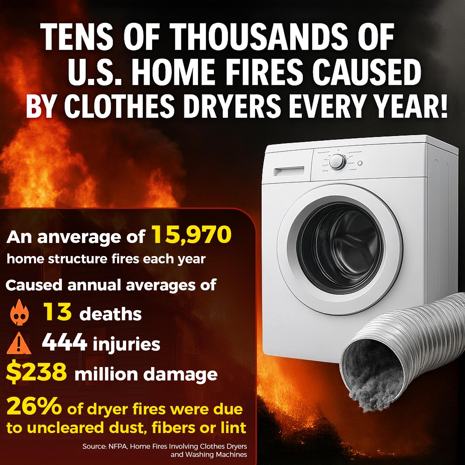 Dryer Vent Cleaner Kit 2 Pieces Compatible with Most Vacuum Cleaners Lint Brush & Hose Attachment with Stretch Universal Connector Quick Lint Remover for Deep Cleaning Machine