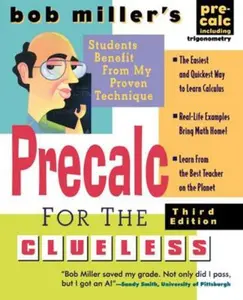 USED Book - Bob Miller's Calc for the Clueless: Precalc by Miller, Bob (Paperback) - english
