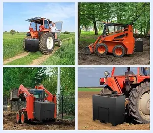 Tractor Ballast Box with Weight Storage | 793lb Counterweight Attachment for Category 1 Tractors