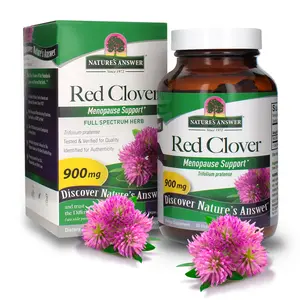Natures Answer Red Clover 900mg 90 Capsules | Menopausal Support | Traditional Health Support | Vegan, Kosher | Single Count