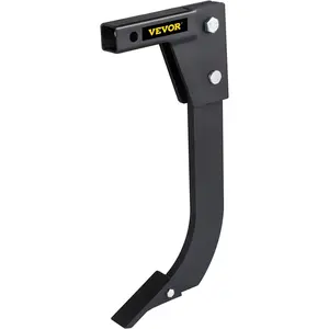 VEVOR Hitch Mounted Ripper,  , 18\" Shank Length Box Scraper Shank, 4 Hole Site Box Blade for Tractor, 2 Locating Pins Ripper Shank, 2 Plough Tips Box Blade Shank Teeth