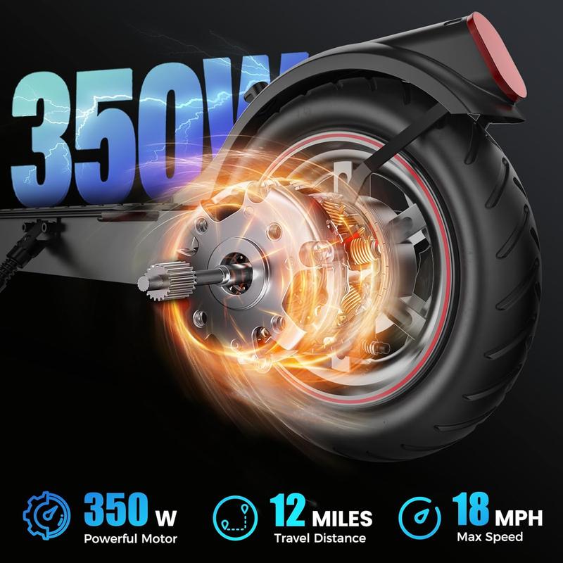 【New Year Sale】 Electric Scooter, 350W/1000W Powerful Motor, 8.5"/10"  Tires, 28Mph/19MPH/18MPH, 37/19/12 Miles Max Range, Dual Braking E-Scooster for Adults/Teens