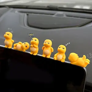 12pcs Cute Dinosaur Car Interior Decorations, Adorable Dashboard Accessories for Cars, New Style Electric Vehicle Small Ornaments, Car Interior Set