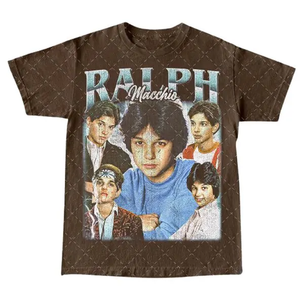 Women's Vintage 90S Ralph Macchio Graphic T-Shirt - Classic Short-Sleeve, Breathable Spandex Fabric, Retro TV Show Unisex Top