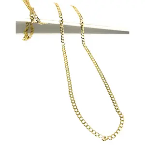 10k Solid Gold Yellow Cuban CURB Link Chain 18-24 inches 3.2mm (Full Solid Style)