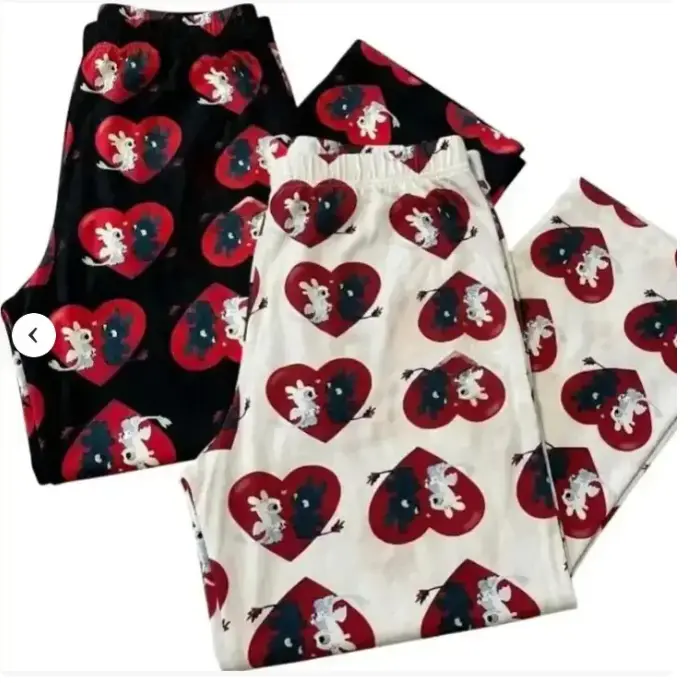 Couple Cozy Dragon Pajama Pants – Unisex Matching Sleepwear for Couples, Cute Dragon Print Lounge Bottoms for Relaxing Nights