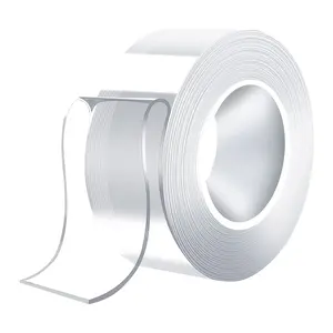 LOZLIN Heavy Duty Double Sided Tape 9.85FT Nano Adhesive Clear Mounting Tape for Picture Hanging & Adhesive Strips Versatile Home Office Use