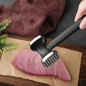 1pc,Heavy Duty Stainless Steel Meat Tenderizer Hammer Kitchen Gadget For Effortless Pounding & Tenderizing Beef Chicken Pork Kitchen Tool