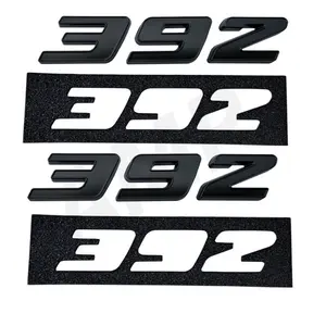 2pc Matte Black 392 Badge Emblem Matte Black 3M adhesive Trim for MOPAR HEMI -  Quality x2