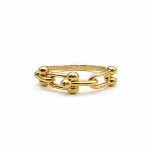 Beaded Link Ring