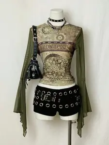 Women's Long Sleeve Bow Design Slim Fit Top, Blouse, Fall & Winter Fashion, Plain Pattern, Street Style, Perfect for Daily Wear