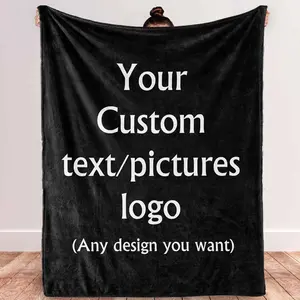 [ A Uniquely Special Gift for Her/Him] Custom Blanket with Picture: Made in USA, Personalized Customized Blankets with Photo，HD Printing Flannel Gifts
