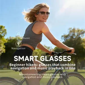 Smart Glasses with Navigation & Music Playback - Lightweight Frame for Sports Driving Fishing Outdoor Enthusiasts