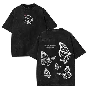 Vibe Street valentine shirts Life is Strange Washed Shirt Game Unisex Graphic Tee Double Prints Streetwear Menswear Lightweight Cotton Top