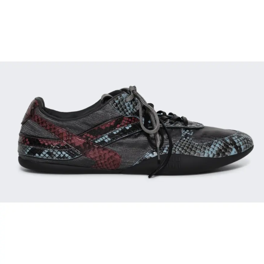 Miu Miu Sneakers Calzature Donna Nylon Tech Ayers St.Pitone - Ardesia Astrale