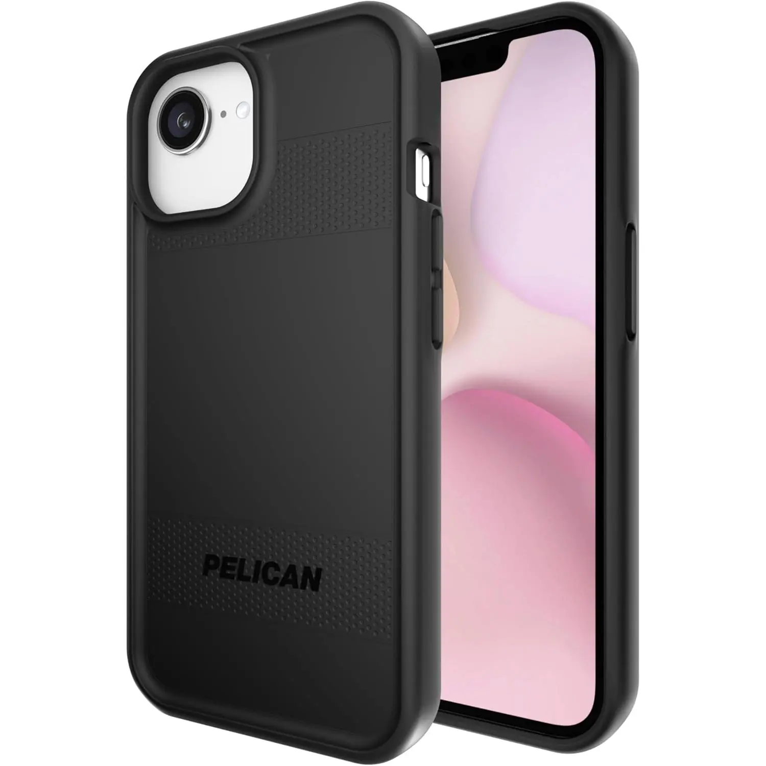Pelican Protector iPhone 16e (2025) /15/14 /13 Case [Compatible with MagSafe] Magnetic Phone Case with 16ft Military-Grade Drop Protection - Heavy Duty Cover for iPhone 16e (2025) / 15/14 / 13 Case - Black