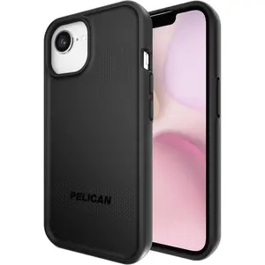 Pelican Protector iPhone 16e (2025) /15/14 /13 Case [Compatible with MagSafe] Magnetic Phone Case with 16ft Military-Grade Drop Protection - Heavy Duty Cover for iPhone 16e (2025) / 15/14 / 13 Case - Black