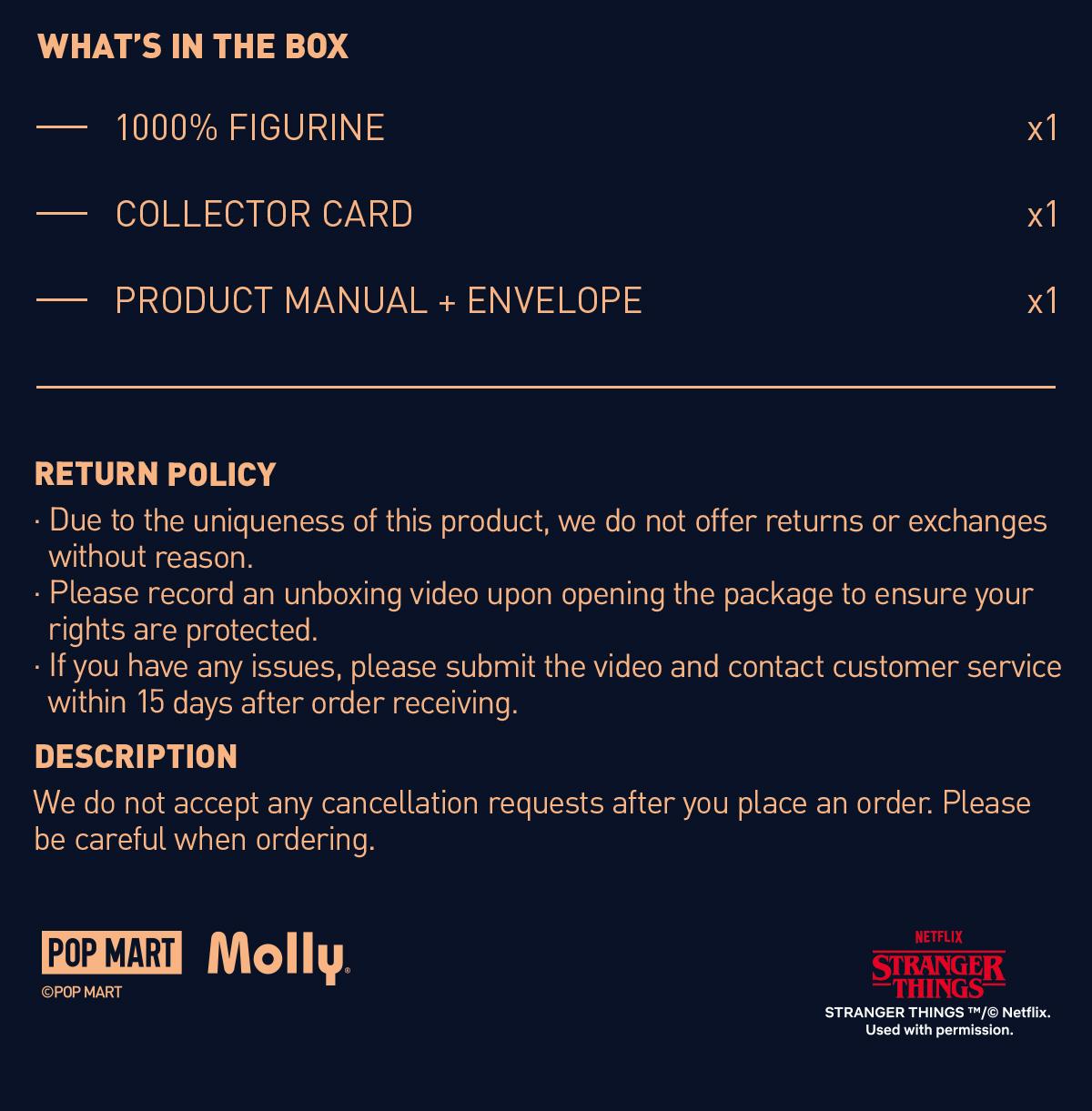 [Spanish] – POP MART MEGA SPACE MOLLY 1000% Stranger Things