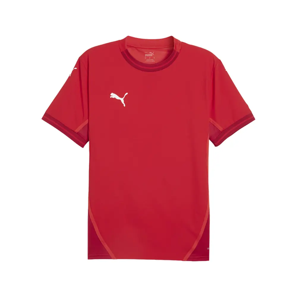 PUMA Mens Teamfinal Crew Neck Short Sleeve Jersey Soccer Cleats  - Red