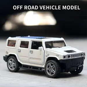 Realistic Alloy Off-Road Car Model Toy, Dual-Door Design, Perfect Gift for Kids, Christmas, Halloween & Birthday, Diecast Metal Car