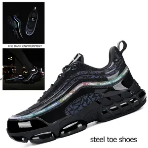 Steel Toe Shoes for Men Women Non Slip Work Shoes Indestructible Steel Toe Sneakers Lightweight Composite Toe Safety Shoes Women