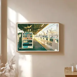 Tokyo Vending Machine Photo Print: Vintage Japan Train Station Wall Art P