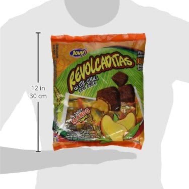 Jovy Revolcaditas Mango Flavor with Chili | Mexican Candy | 100 piece Bag…