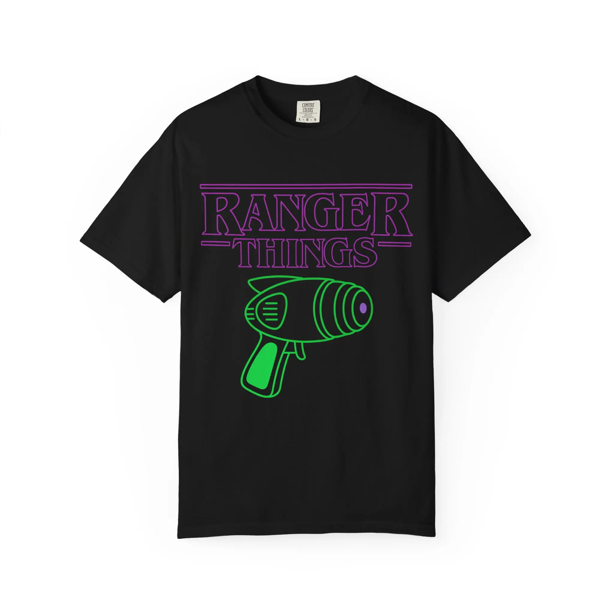 RANGER THINGS - Buzz Stranger Things Casual Cotton Fabric Menswear T-Shirt - Soft Comfort Colors Graphic Tee