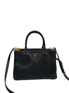 Pre-owned PRADA Black Small Saffiano Galleria Tote/WJ05230654/0654