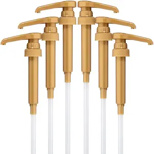 Syrup Pumps, 6-pack | Fits 750 mL/25.4 oz Torani, Davinci, and Jordan Skinny Bottles | Also fits 1L Monin Bottles