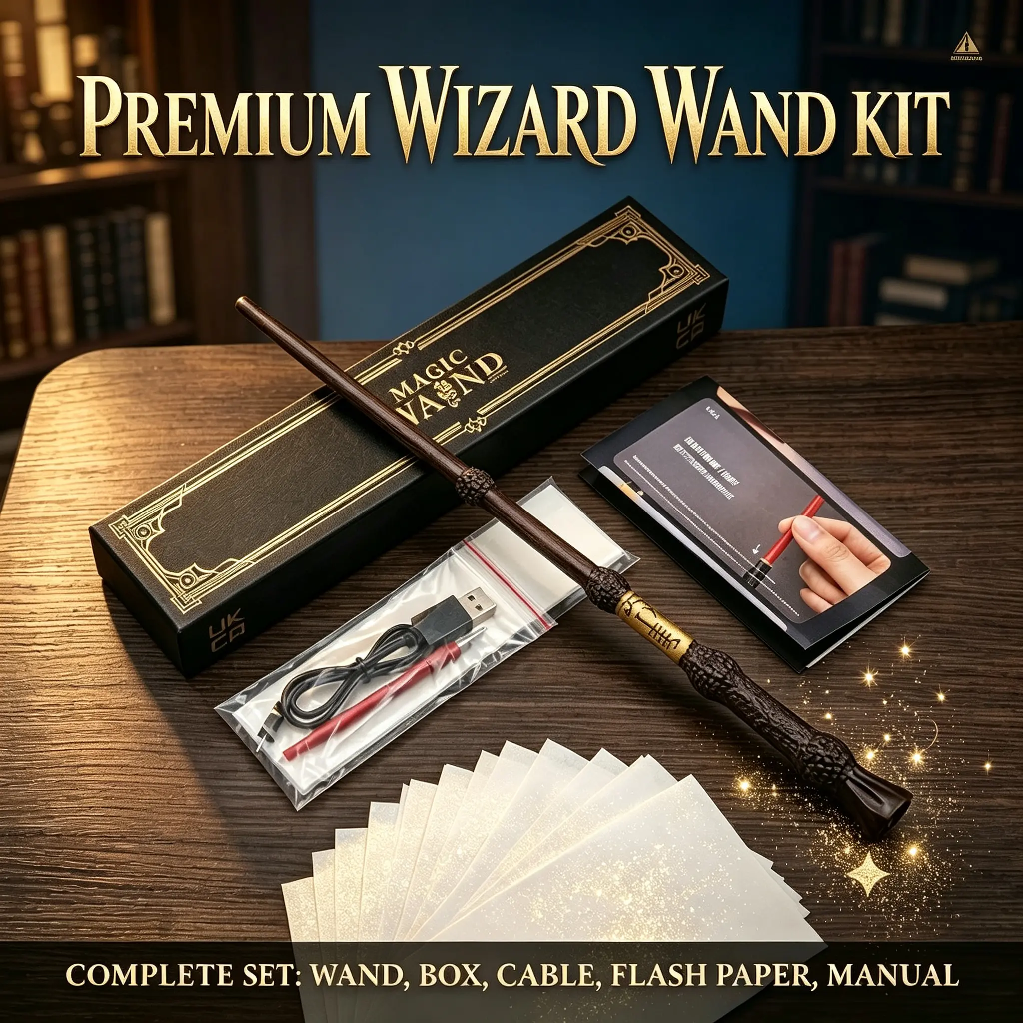 2026 Viral Magical Wizard Wand with Storage Box, High-Playability Role Play Prop, Halloween Costume Accessory, Ideal Novelty Gift for Kids | Toys & Hobbies, Magic Kits & Accessories