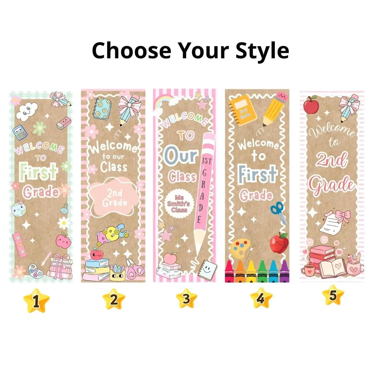 Personalized Classroom Banner Tapestry, Printable School Banners, Back to School Banner