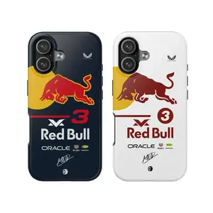 Max Verstappen 2026 Red Bull Racing F1 Tough Phone Case, iP 17/16/15/14/13/12/11/X/8 Pro Max Plus Mini