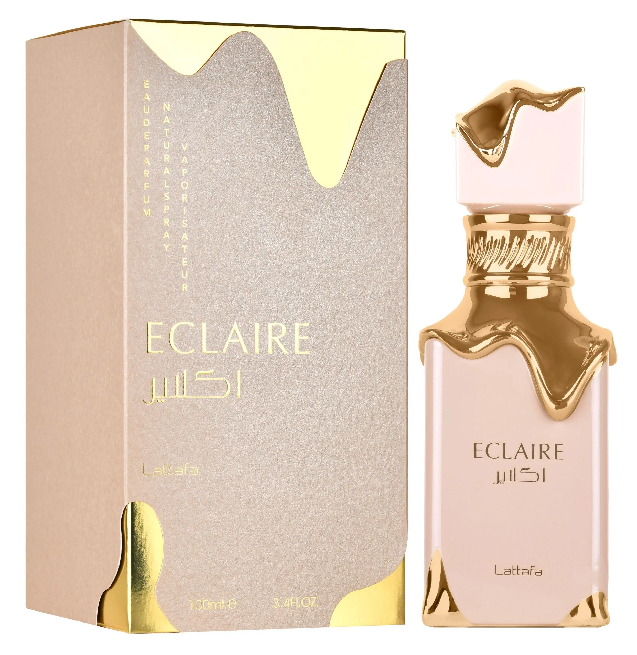 Lattafa Eclaire Eau de Parfum Spray for Women 3.4 oz Non Toxic Floral, Fruity & Oriental Fragrance in Beautifully Designed Bottle