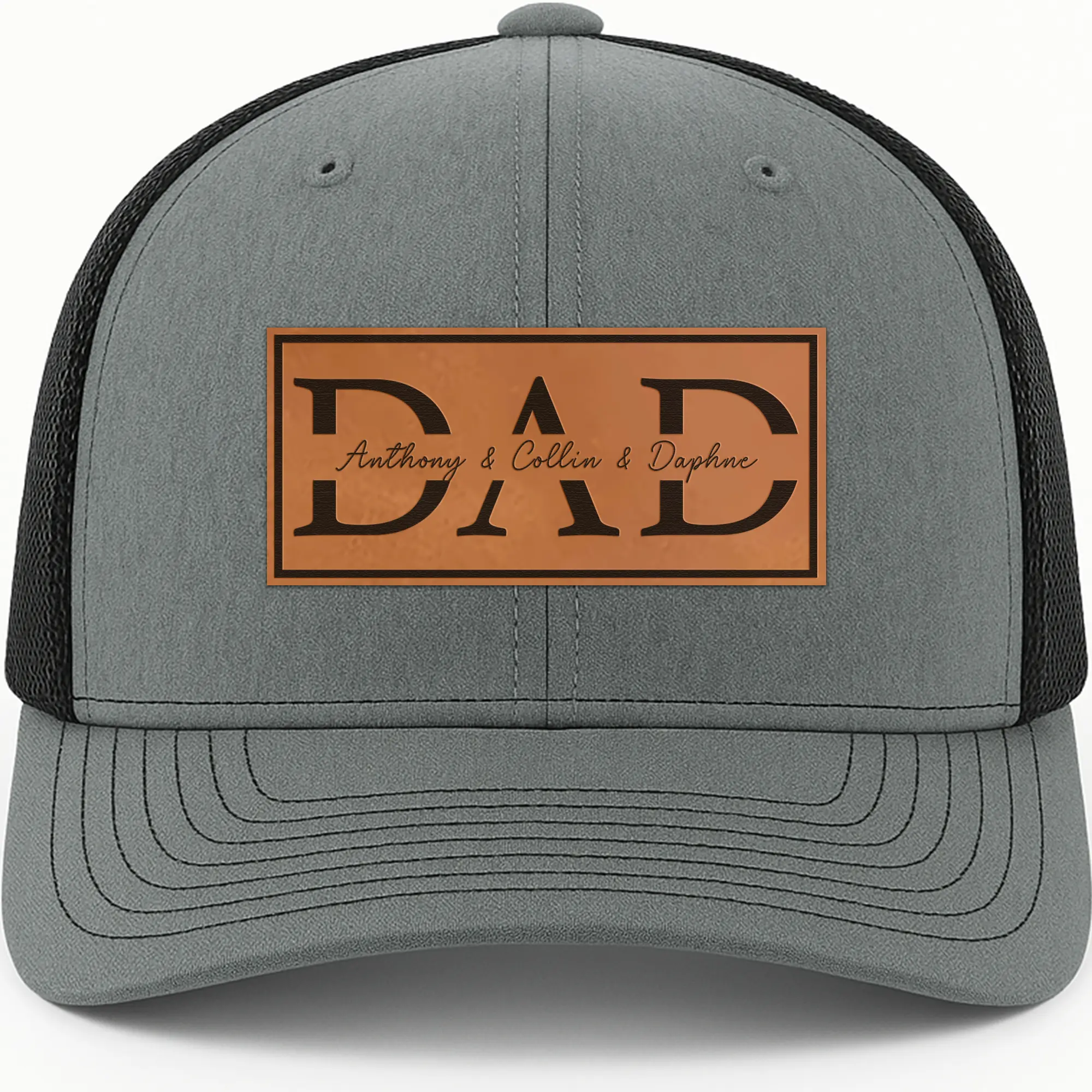 Personalized Gifts for Men - Custom Dad Hat with Kids Names - Snapback Mesh Back Cap Gifts for Father, New Grandpa, Girl Dad, Boy Papa, Father to Be - Gift for Anniversary, or Father’s Day