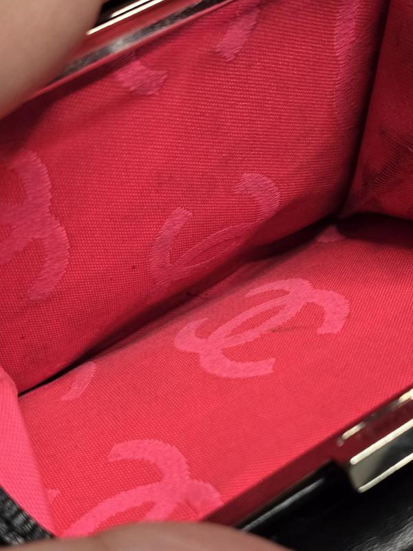 Pre-owned CHANEL France Small Leather Goods Cambon Lambskin Bifold Wallet