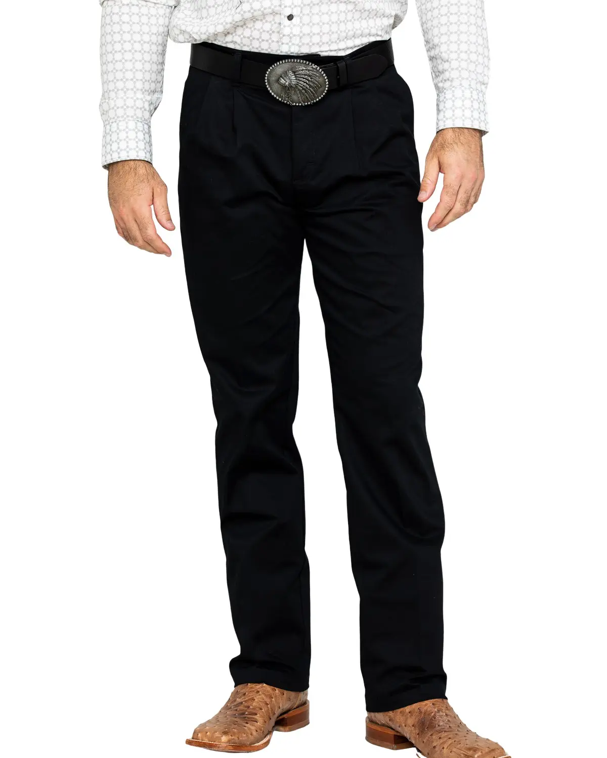 Wrangler Men's Men'S Casual Flat Front Western Pants - 1000096Bk Wrangler Men's Men'S Casual Flat Front Western Pants - 1000096Bk