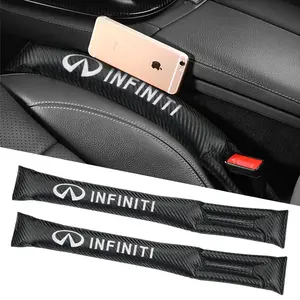 1/2PCS Car Interior Soft Leather Leak-proof Pad Seat Gap Filler Protection Accessories For Infiniti QX55 QX50 QX60 QX80 Q50 Q70L Q60 Q30 Q70 QX70 QX30 ESQ JX