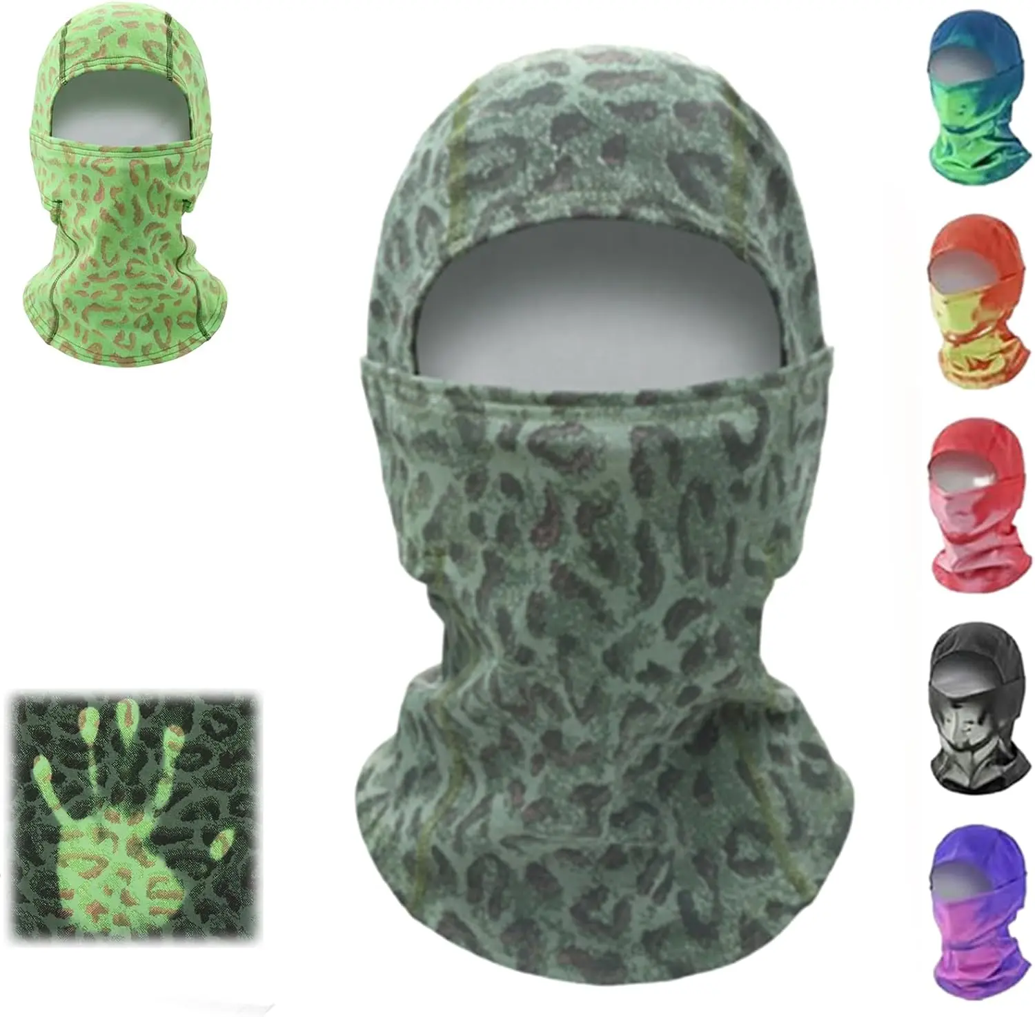 TheCornerDept. Unisex Heat Reactive Balaclava,Temperature Sensitive Color Changing Ski Mask,Thermal Winter Full Head Wrap for Skiing Hiking Generic