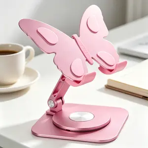 Foldable Adjustable Rotating Universal Phone & Tablet Stand - Multi-Functional Cradle Mount for Smartphones, Tablets | Home Improvement Garden Accessory