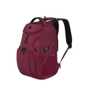 SWISSGEAR Mini 1900 ScanSmart Laptop Backpack in Pomegranate