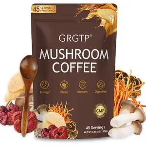 GRGTP Mushroom Coffee - Mushroom Coffee Supplement - Powder - Brewing