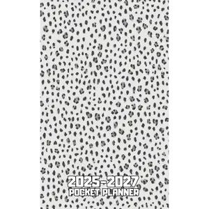 2025-2027 Pocket Monthly Planner 3 years: Monthly Calendar for Purse | 36 Months from January 2025 to December 2027 | Snow Leopard Cover Paperback – October 5, 2024