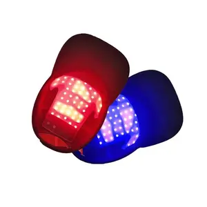 USB Rechargeable Blue Light and Light Baseball Cap, LED Hair Growth Treatment Hat, Infrared Therapy Cap, New Product