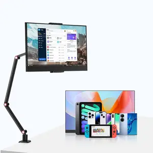 UGIFT Tablet Stand Holder for iPad and Portable Monitor - 360° Rotate Base, Hands-Free Use, Compatible with All Devices Tech Accessories Computer Smartphone